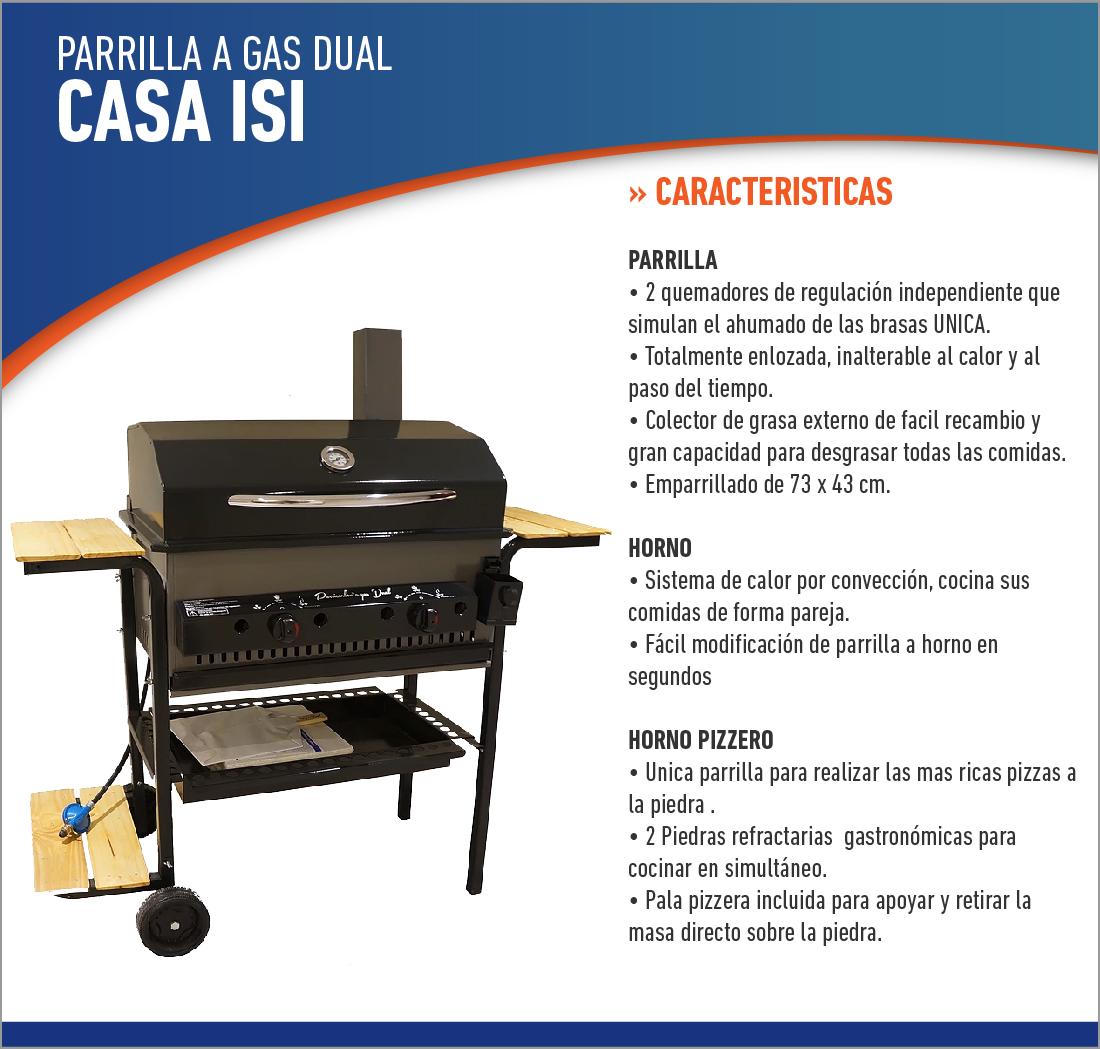 Parrilla a Gas CASA ISI Dual